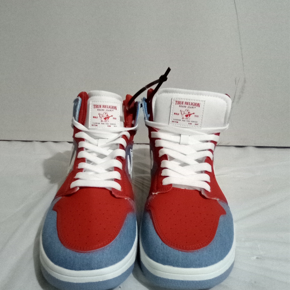 True Religion Red and Blue High-Tops